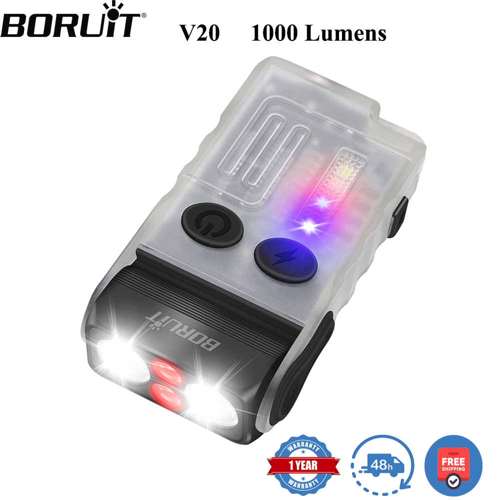 Running Headlamp Led - BORUiT V20 Fluorescence Buzzer EDC LED