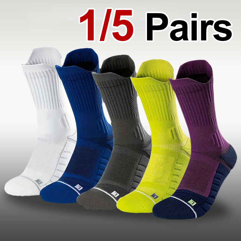 Anti Blister Sock - 1/5 Pasang Kaus Kaki Olahraga Basket