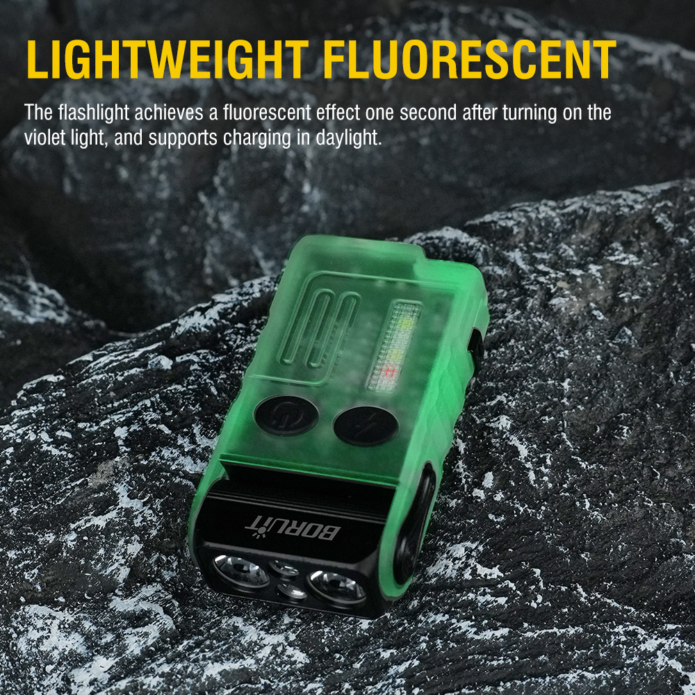 BORUiT V20 Fluorescence Buzzer - Running Headlamp Led ulasan dan harga